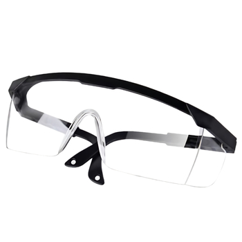 Védő kerékpáros szemüveg teleszkópos kerettel, modell L-902, típus 20213, anyag PC, védelem a fröccsenés, szél és por ellen