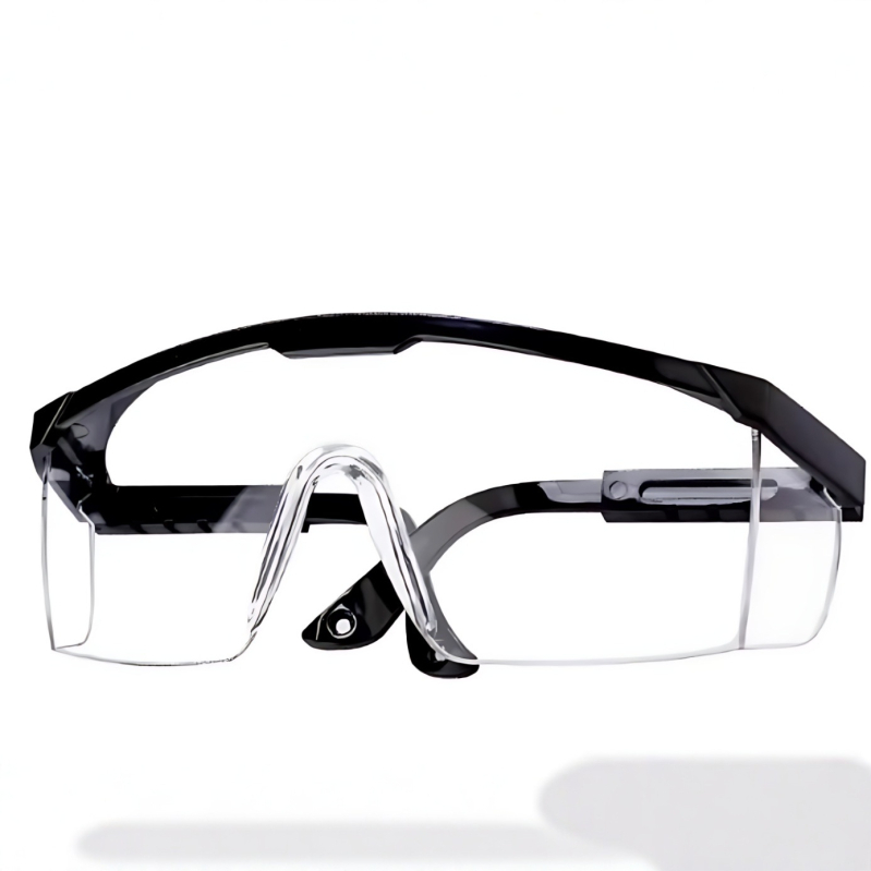 Védő kerékpáros szemüveg teleszkópos kerettel, modell L-902, típus 20213, anyag PC, védelem a fröccsenés, szél és por ellen