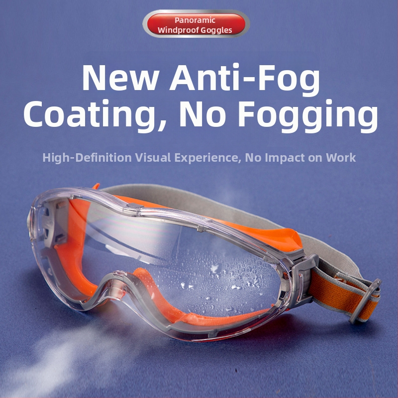 Apsauginiai akiniai - Modelis: Two-Tone Silicone Goggles, PC rėmas, reguliuojamas dirželis, Anti-Fog, smūgių apsauga, Nacionalinis standartas