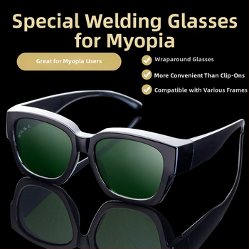 Metināšanas aizsargbrilles ar pretatspīdumu, aizsardzība pret šļakatu, regulējams rāmis, kalēts HD stikls