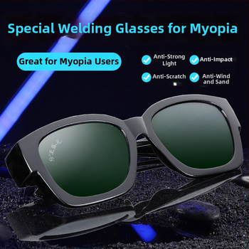 Metināšanas aizsargbrilles ar pretatspīdumu, aizsardzība pret šļakatu, regulējams rāmis, kalēts HD stikls