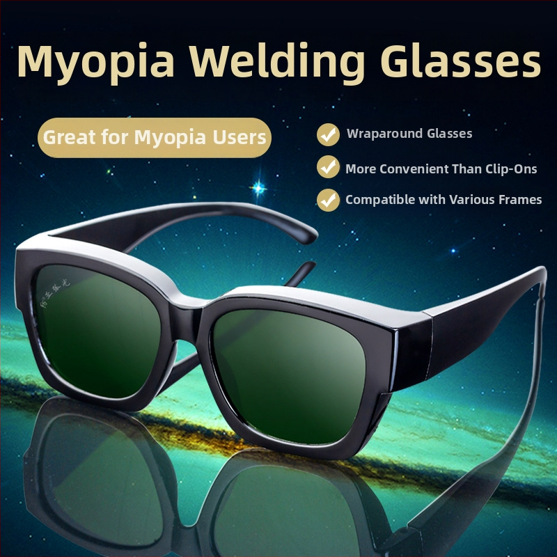 Metināšanas aizsargbrilles ar pretatspīdumu, aizsardzība pret šļakatu, regulējams rāmis, kalēts HD stikls