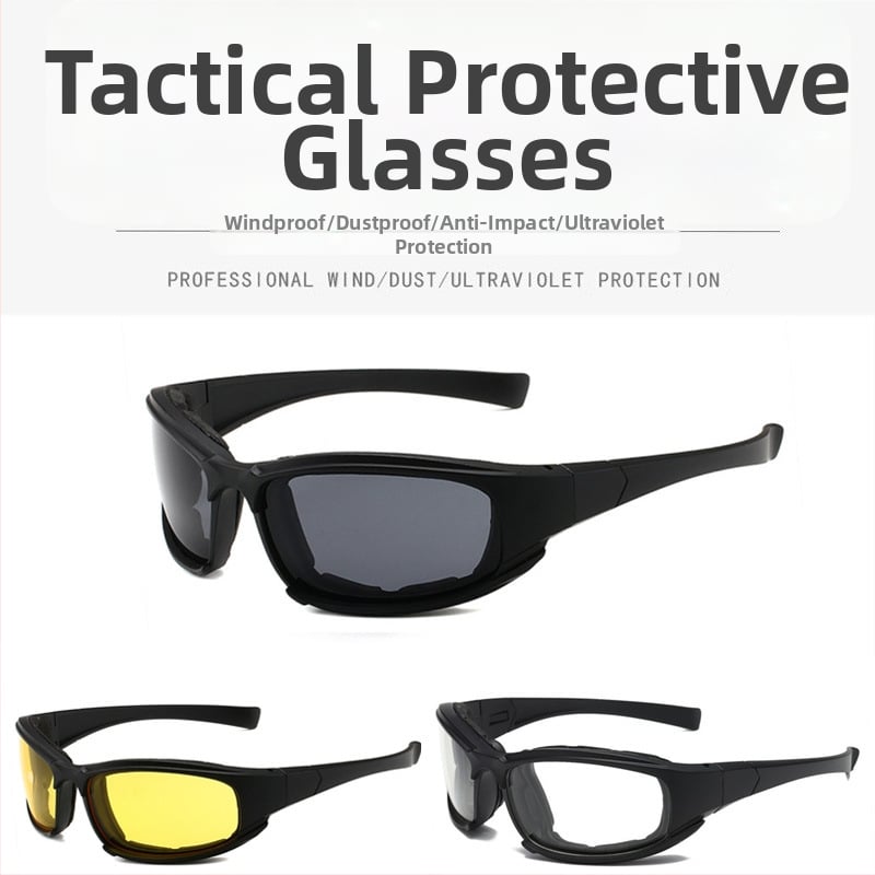 Taktilised prillid F-X7, PC raam, unisex, välitingimuste kasutamiseks, tuule ja liiva kaitseks, löögikindlad, plahvatuskindlad