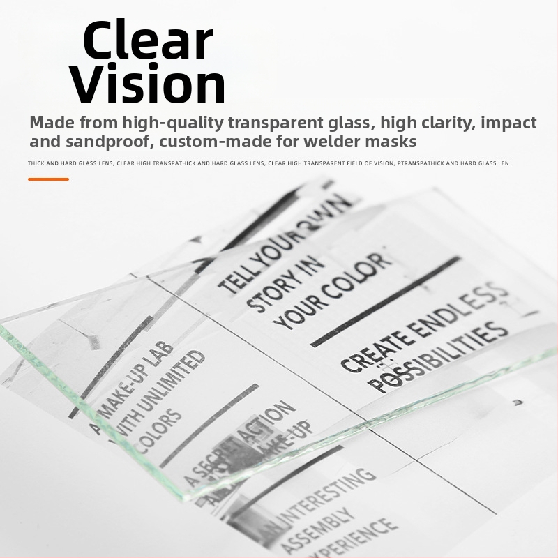 Metināšanas aizsargbrilles, modelis 7#8#9#, stikla lēca, 1–3 mm biezums, acu aizsardzība