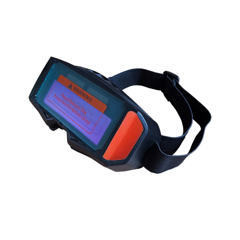 Galvas nēsājamās automātiskās tumšēšanas aizsargbrilles, ABS rāmis, 30 mm lēca, gaismas caurlaidība 9–13%, standarts GB21551335-2006