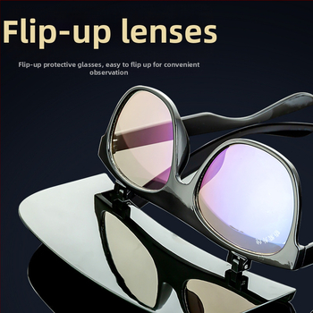 Заваръчни очила със усилено стъкло с висока дефиниция, антипръскване, антиудар