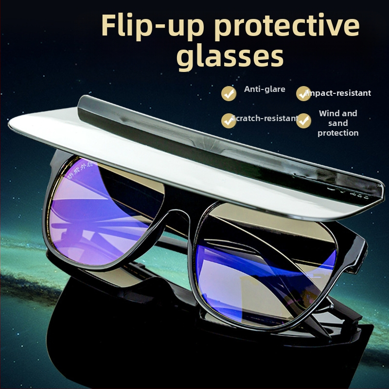 Заваръчни очила със усилено стъкло с висока дефиниция, антипръскване, антиудар