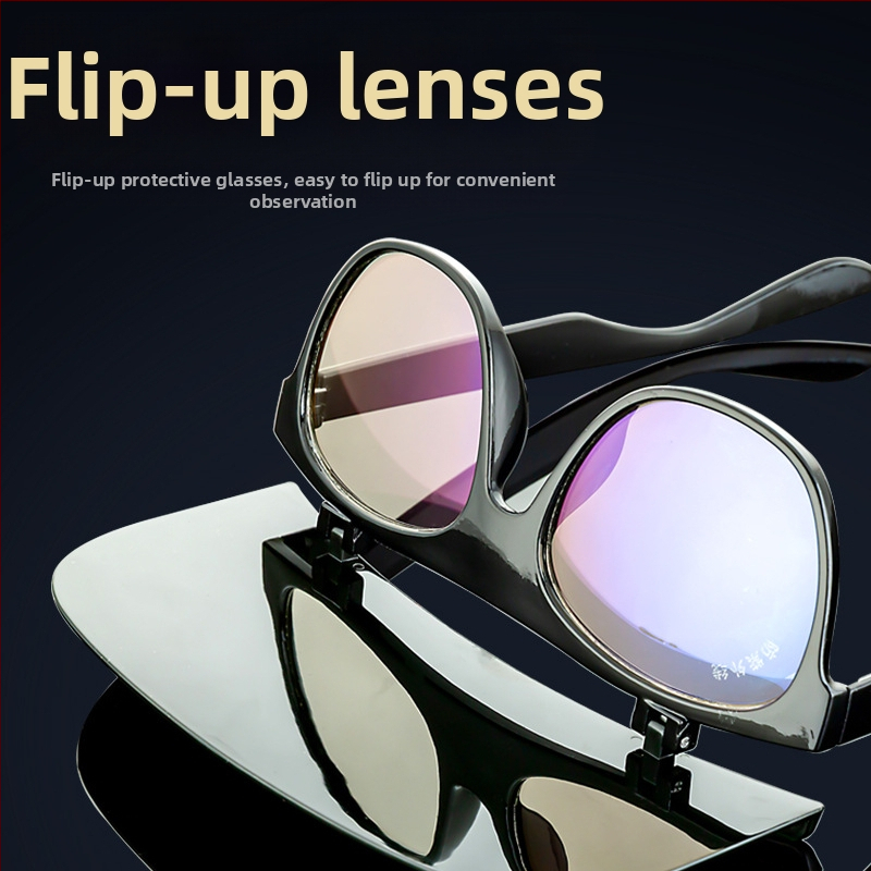 Заваръчни очила със усилено стъкло с висока дефиниция, антипръскване, антиудар