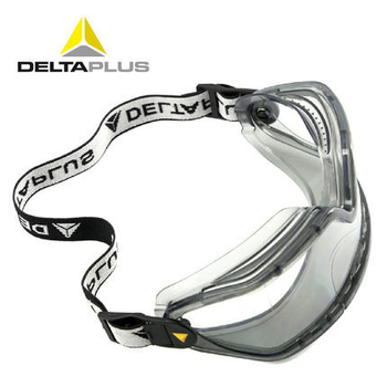 Delta 101104 védőszemüveg, polikarbonát lencsékkel, ütésálló, por- és karcolásálló, páramentes, széles látómező