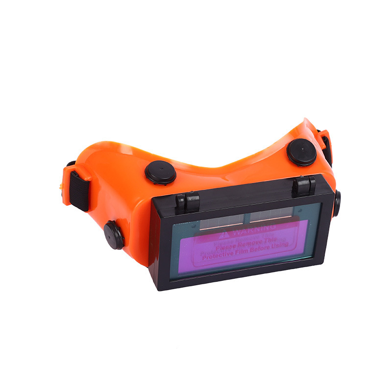 Hegesztővédő szemüveg automatikus sötétítéssel, PVC+ABS, UV-védelem, ütésálló.