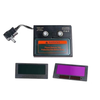 Metināšanas briļļu ar automātiski mainīgām lēcām; stikla lēcas; piemērotas elektro metināšanai/gāzes TIG metināšanai; lēcas biezums 2–5; caurlaidība 6–13