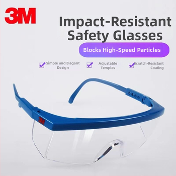 Ochranné okuliare na zváranie, model 1711, PC materiál, nastaviteľný rám, hrubé šošovky, vysoká priepustnosť svetla