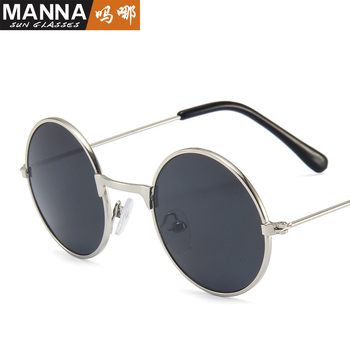 Dječje sunčane naočale s okruglim metalnim okvirom, polarizirane, puni okvir, AC leće, ogledalne leće klase 2