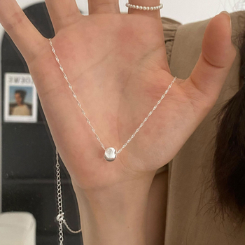 Colier din argint 925 cu pandant Cat Eye Water Ripple, lanț obișnuit, pentru femei, brand Taiya