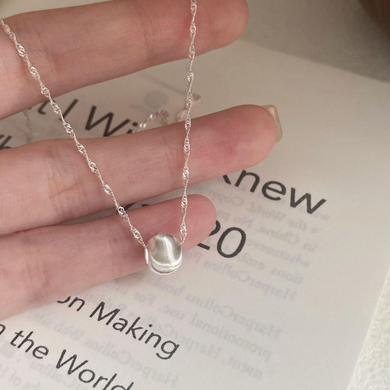 Colier din argint 925 cu pandant Cat Eye Water Ripple, lanț obișnuit, pentru femei, brand Taiya