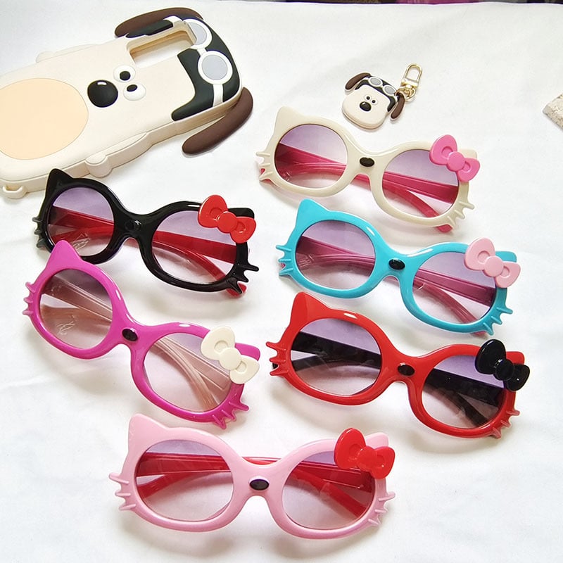 Blue Ocean dječje sunčane naočale u obliku mačjih očiju, UV400 zaštita, kompletan okvir od smole, leće od polikarbonata, bez polarizacije