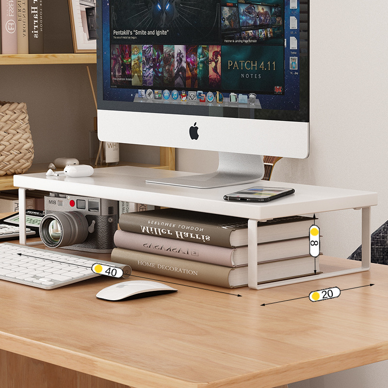 Stolni organizator za monitor i laptop - podesiva visina (Model Yafan Home; Kompatibilan sa svim računalima; Desktop stil)