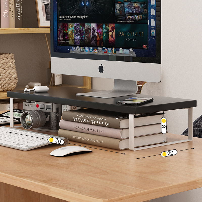 Stolni organizator za monitor i laptop - podesiva visina (Model Yafan Home; Kompatibilan sa svim računalima; Desktop stil)