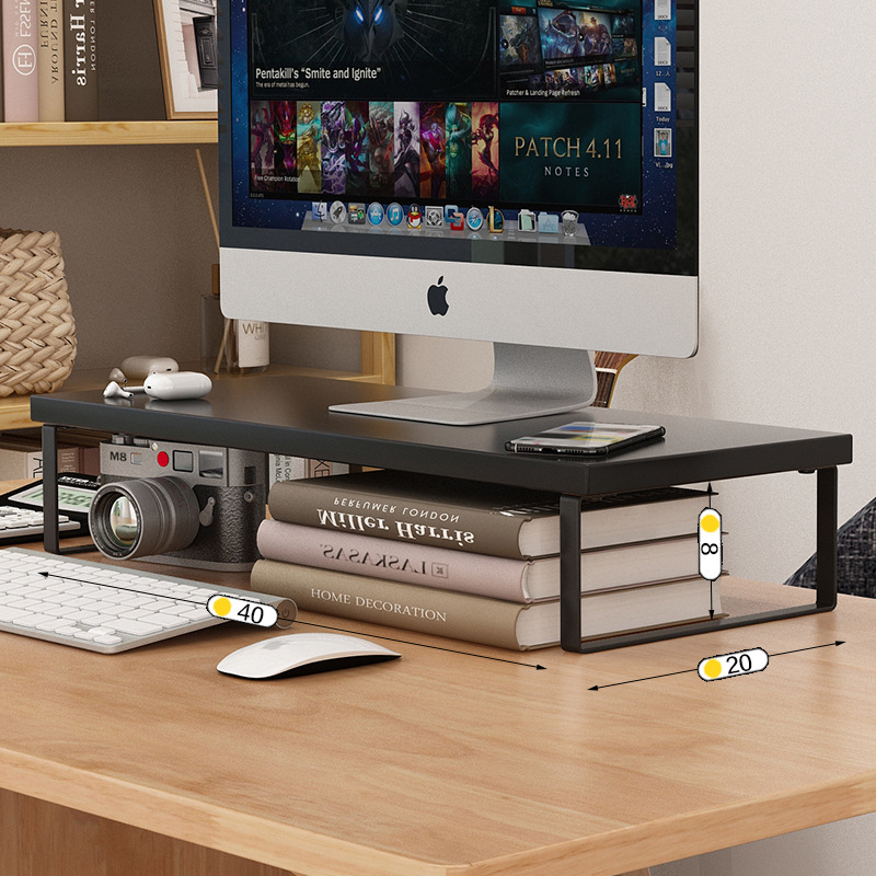 Stolni organizator za monitor i laptop - podesiva visina (Model Yafan Home; Kompatibilan sa svim računalima; Desktop stil)