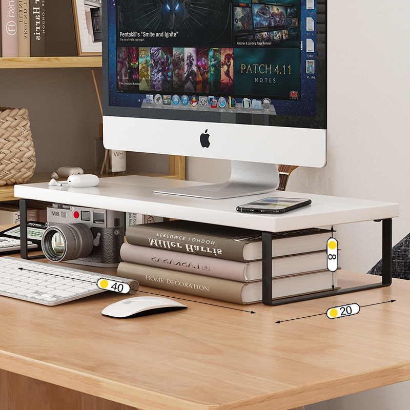 Stolni organizator za monitor i laptop - podesiva visina (Model Yafan Home; Kompatibilan sa svim računalima; Desktop stil)