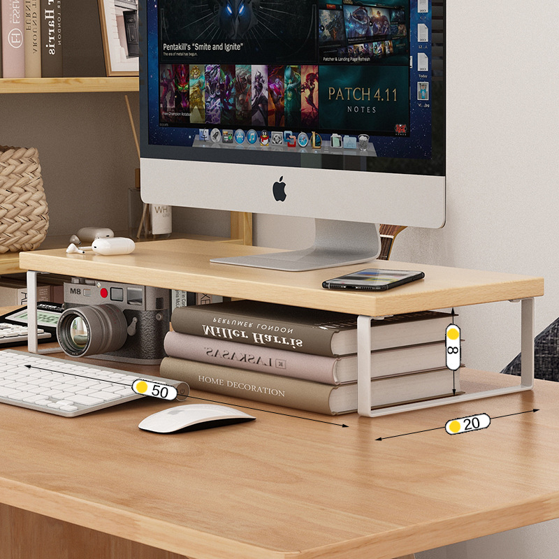 Stolni organizator za monitor i laptop - podesiva visina (Model Yafan Home; Kompatibilan sa svim računalima; Desktop stil)