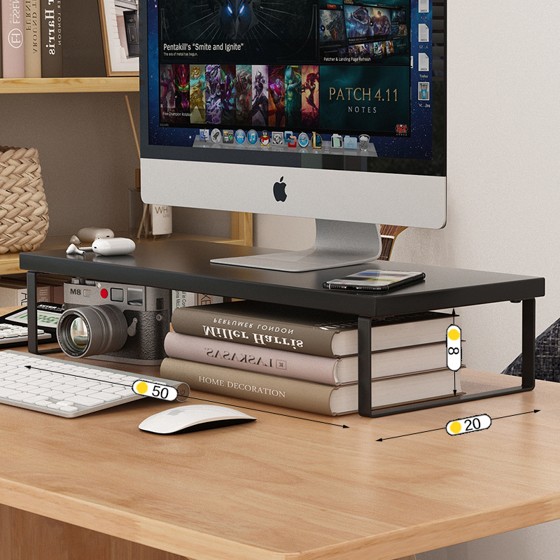 Stolni organizator za monitor i laptop - podesiva visina (Model Yafan Home; Kompatibilan sa svim računalima; Desktop stil)