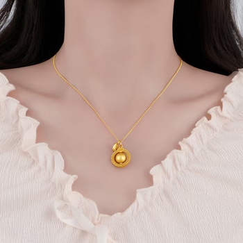 Colier geometric din cupru, placare electrochimică, în stil nou Chinezesc.