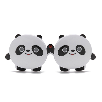 Vaikų poliarizuotos saulės akinės Panda Flip dizainu, UV400 TAC lęšiai, pilnas rėmas