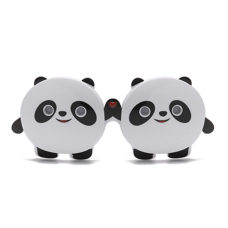 Vaikų poliarizuotos saulės akinės Panda Flip dizainu, UV400 TAC lęšiai, pilnas rėmas