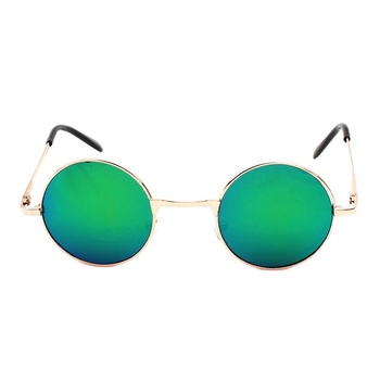 Vaikų saulės akiniai, apvalus rėmas, UV400 PC lęšiai, pilnas rėmas plastikas+metal