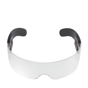 LED ballīšu brilles, bez rāmja, universālas, modelis 821-1, PC materiāls