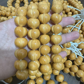 Drvena narukvica s okruglim perlama, perlescentni završetak, novi kineski stil, unisex (Materijal: Drvo; Oblik perli: Okrugli; Završna obrada: Perlescentni; Stil: Novi kineski stil; Tip: Narukvica)