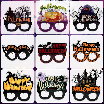 Helovīna ballīšu brilles - ar pilnu rāmi, universālais stils, 2024. gada rudens izlaidums