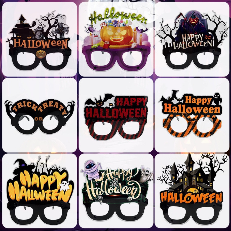 Helovīna ballīšu brilles - ar pilnu rāmi, universālais stils, 2024. gada rudens izlaidums