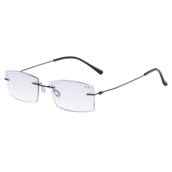 Naočale za čitanje bez okvira, kvadratni okvir, leće od smole, okvir od legure, model X751-X752-X753, pogodno za okruglo lice