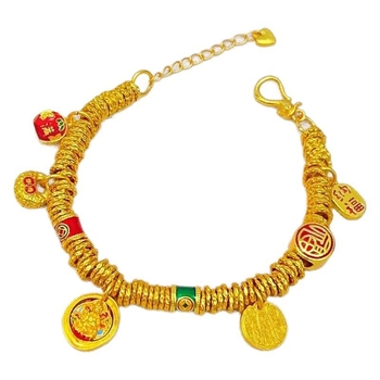 Brățară din aliaj, șnur împletit, pentru femei, lucrată manual