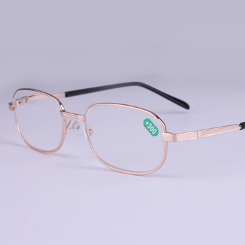 Olvasószemüveg, 2804 modell, lencsék műgyantából, fém keret, teljes keret, nagy arcúak számára