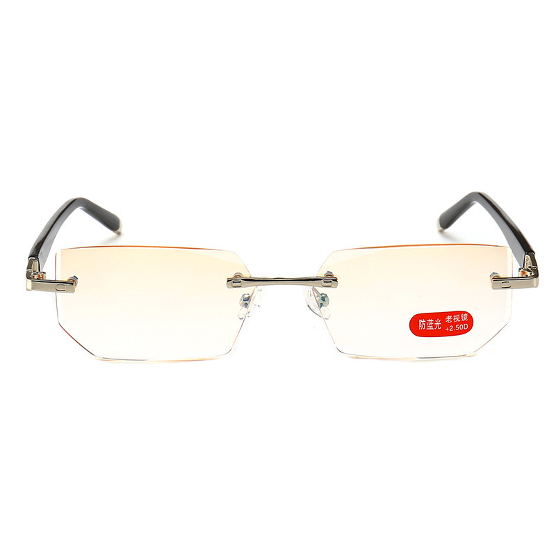 Очила за четене (Модел 1002; Безрамков дизайн; PC лещи; Анти синя светлина; Анти UV защита)