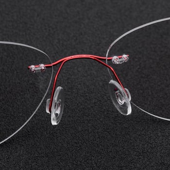Frameless cat-eye naočale za čitanje za žene, povećavajuće leće, ultra lagane, titanijumska legura, protiv umora, jednostavne prezbiopijske naočale