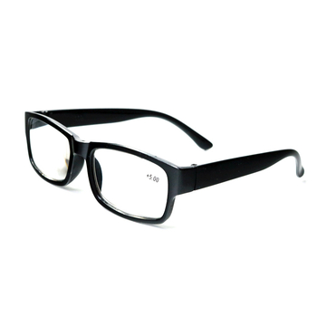 Ochelari de citit cu lentile acrilice, ramă PC, cadru complet, dioptrii +4.50–+6.00D, pentru adulți, formă ovală