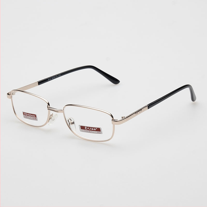 Очила за четене - лещи от смола, метална рамка, пълна рамка, унисекс дизайн