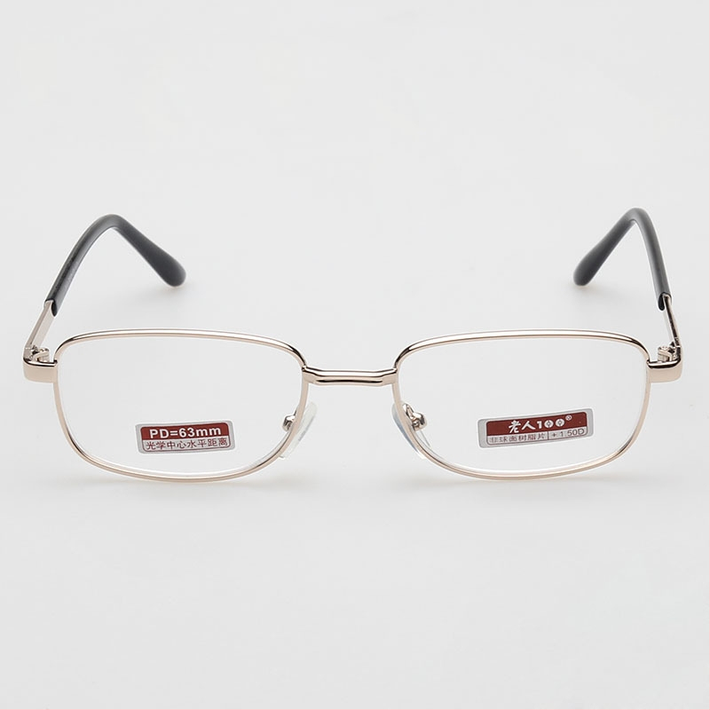 Очила за четене - лещи от смола, метална рамка, пълна рамка, унисекс дизайн