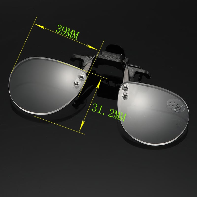 Ochelari clip pentru citit - Lentile acrilice, asferice, design clip, ramă PC, formă specială