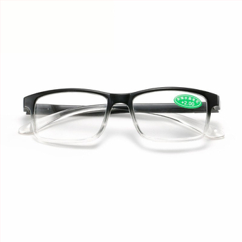 Čítacie okuliare 206 Crystal – celý rám, plastový rám, sklenené šošovky, oválny tvar tváre, dospelí
