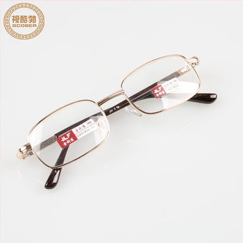 Ochelari presbiopici, lentile din sticlă, ramă din metal, ramă pătrată, specificații 50-18-135, model 8031