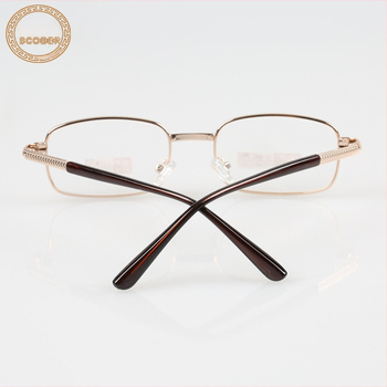 Ochelari presbiopici, lentile din sticlă, ramă din metal, ramă pătrată, specificații 50-18-135, model 8031