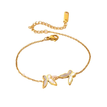 Ženska narukvica od titan čelika s geometrijskim stilom, elektroplatirana