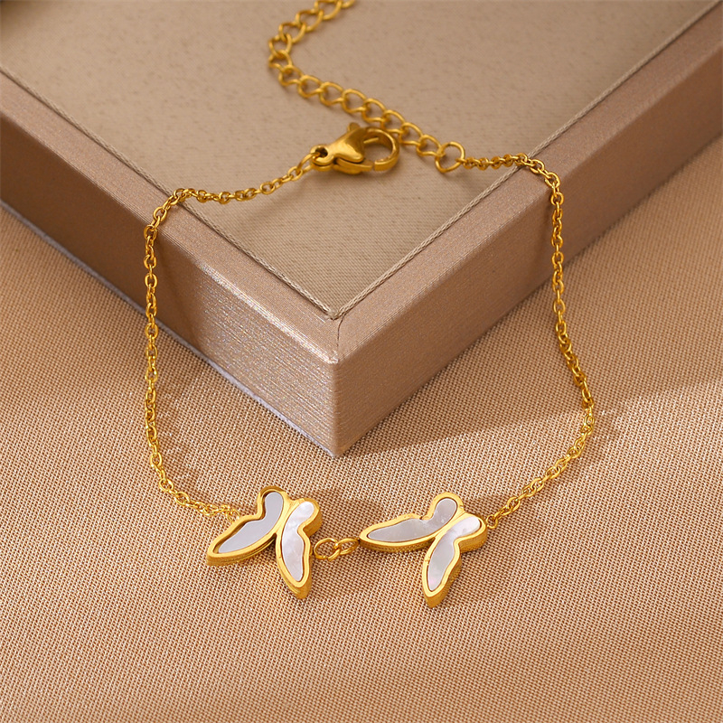 Ženska narukvica od titan čelika s geometrijskim stilom, elektroplatirana