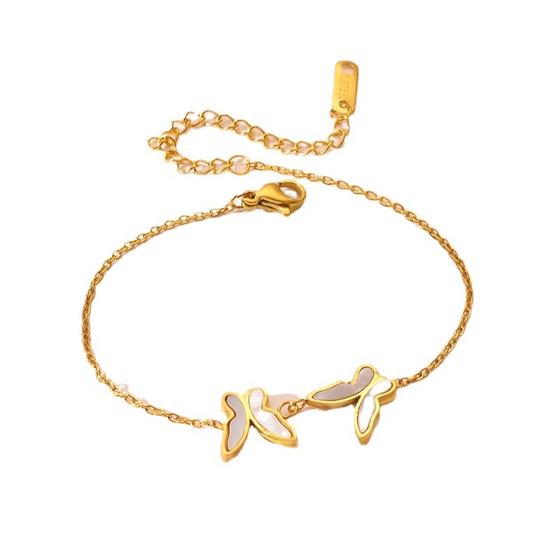 Ženska narukvica od titan čelika s geometrijskim stilom, elektroplatirana