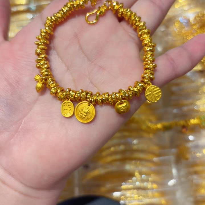 Naramnica od mesinga s pozlaćenim životinjskim motivom, palatnog stila, ručni nakit za žene (Materijal: mesing; Obrada: elektroplating; Motiv: životinja; Stil: palatni; Za: žene)